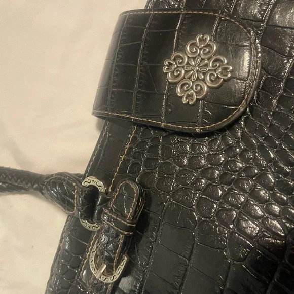 Unbranded Vegan Leather Purse Crocodile Print W Perfect Pockets &Built In Wallet - Picture 3 of 16